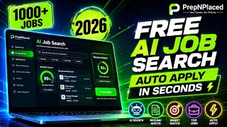 🚀 FREE AI + Resume + Interview Prep = Job Offer(PrepNPlaced Demo Working Video)