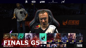 Fnatic vs G2 eSports - Game 5 | Finals S9 LEC Summer 2019 Playoffs | FNC vs G2 G5