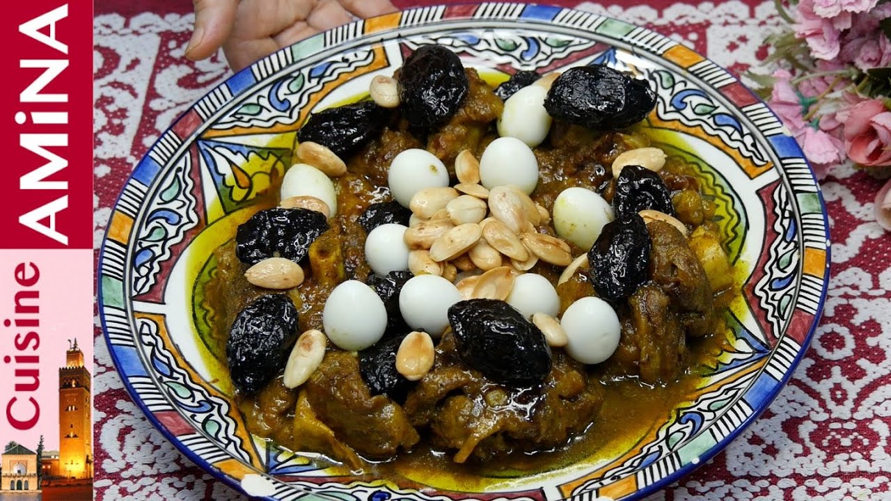 واحد كيلو نحضرو طبق الاعراس والافراح اللحم بالبرقوق اللي تتشهاه وبغات طيبوا بمرق معلك وبنينننننن