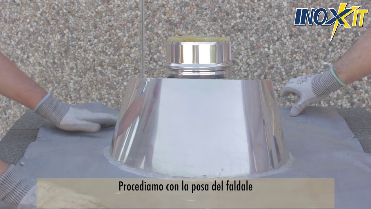 Montaggio passaggio a tetto inox