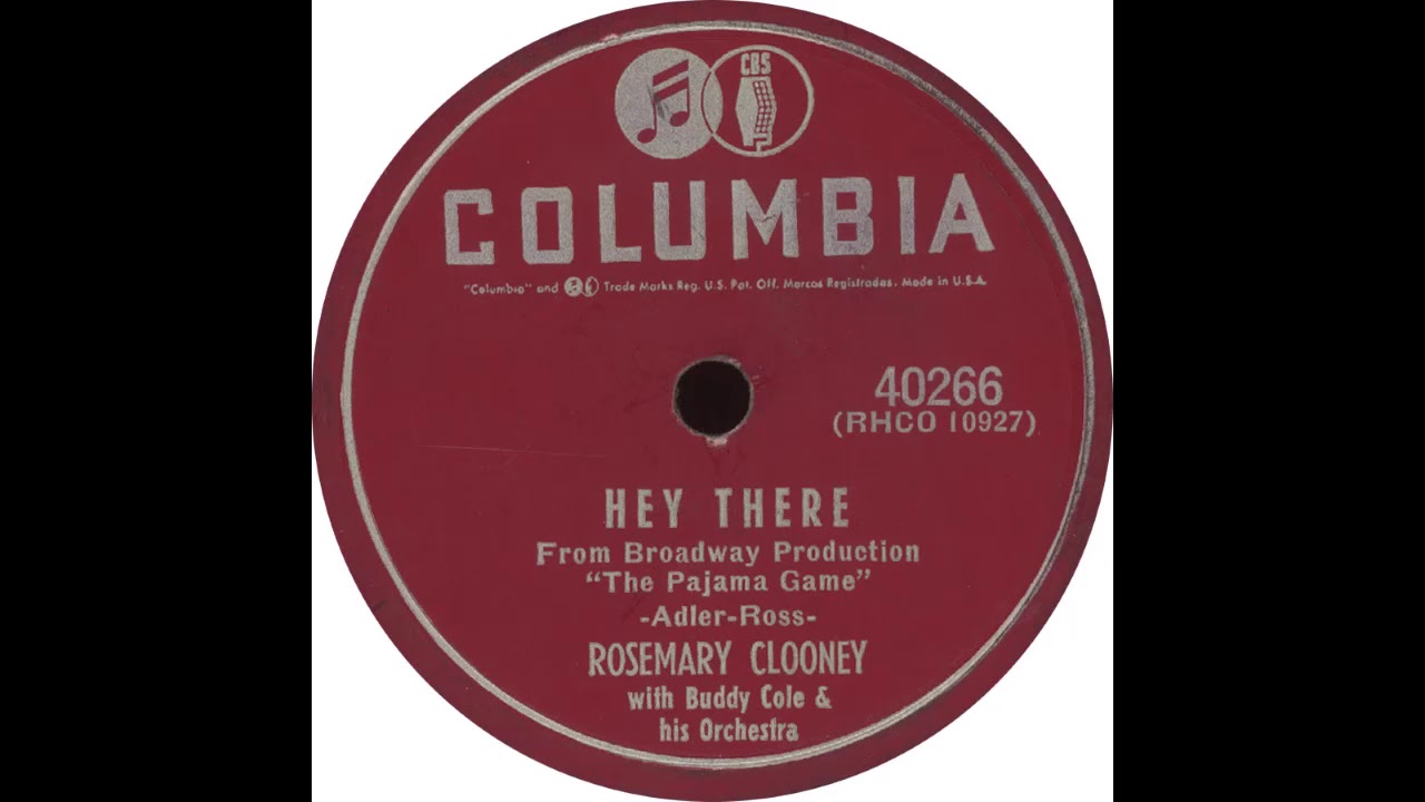 Columbia 40266 Hey There Rosemary Clooney YouTube