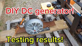 DIY 48 volt DC diesel generator! Testing results!