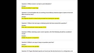 SERVSAFE CHAPTER 13: INTEGRATED PEST MANAGEMENT AND PREVENTION TECHNIQUES 🐭🪳📘 EXAM QUESTIONS 2026 🚀🏆 Net Worth