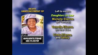 Marguerite Etienne Nee Sylvester ~ Long Obituary