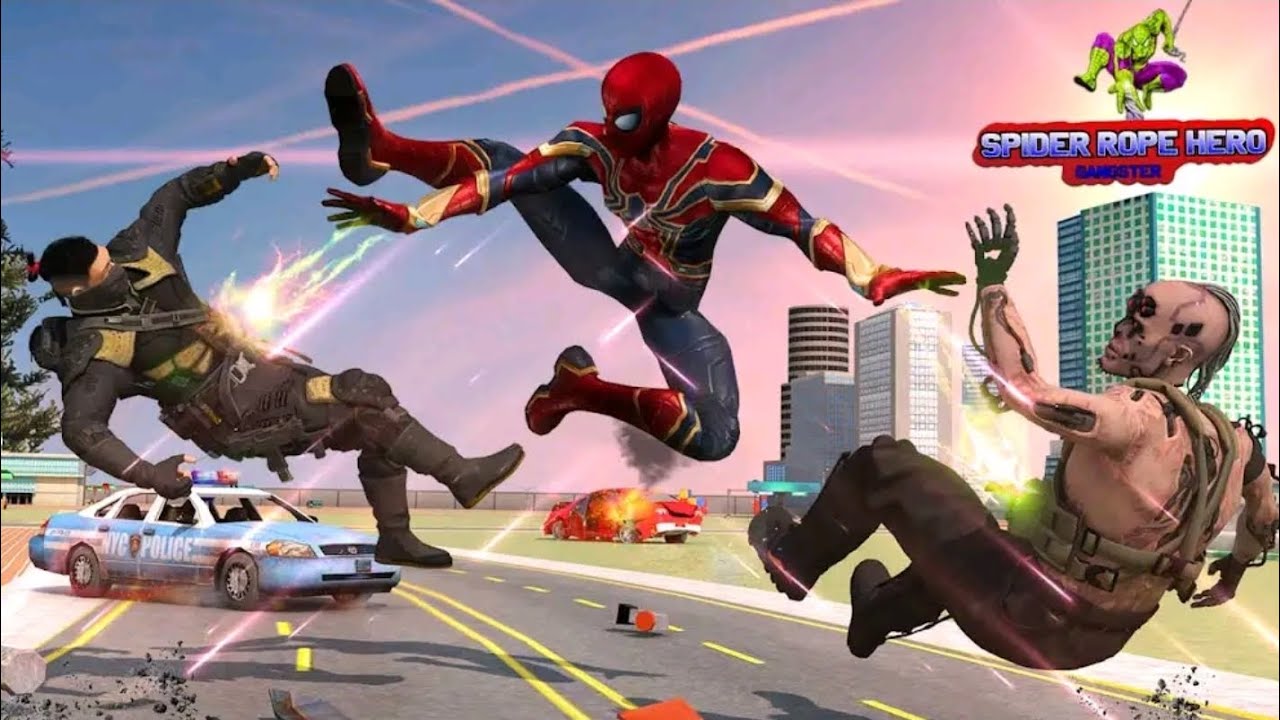 Flying Spider Superhero Rescue Mission in Vegas - Superhero Games