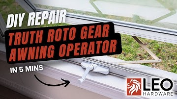 DIY | Truth Roto Gear Awning Crank Replacement