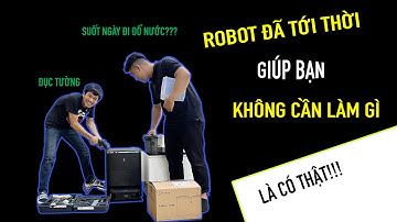 Làm thế nào để dùng robot tự giặt giẻ lau mà "KHÔNG" cần phải làm gì hết