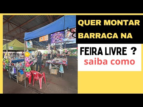 COMO MONTAR BARRACA NA FEIRA LIVRE - YouTube