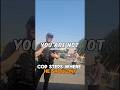 Cop is questioned for being there