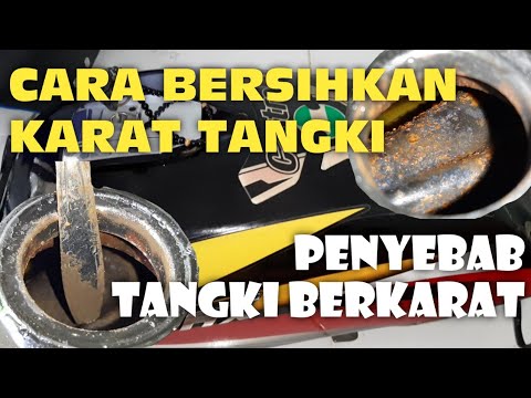 Video: Bagaimana cara menghilangkan karat pada tangki bensin sepeda?