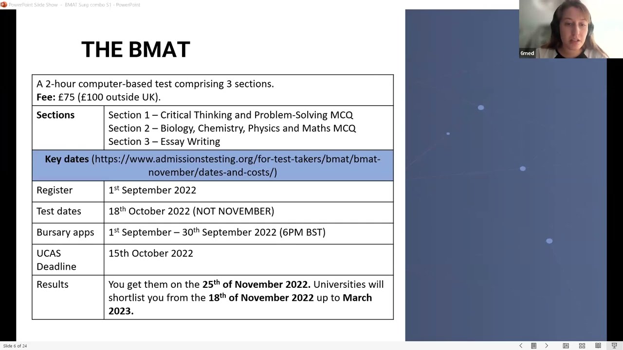 How To Nail BMAT Section 1 BMAT Part One | 6med Surgery