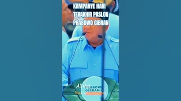 KAMPANYE HARI TERAKHIR. PASLON PRABOWO GIBRAN 02 #shortvideo #kampanye #prabowo #share #short