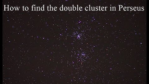 Find the Double cluster in Perseus with a small telescope. Image with a Celestron Travel scope 70