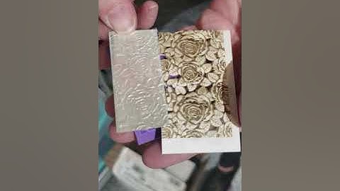 Laser texture paper and new foam too!