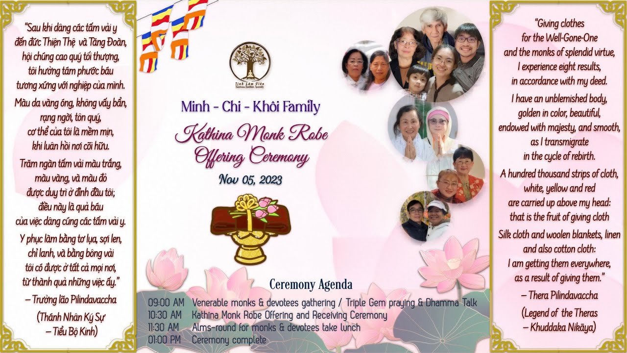 Kathina Monk Robe Offering Ceremony 2023 – Lễ Dâng Tăng Y Kathina - YouTube