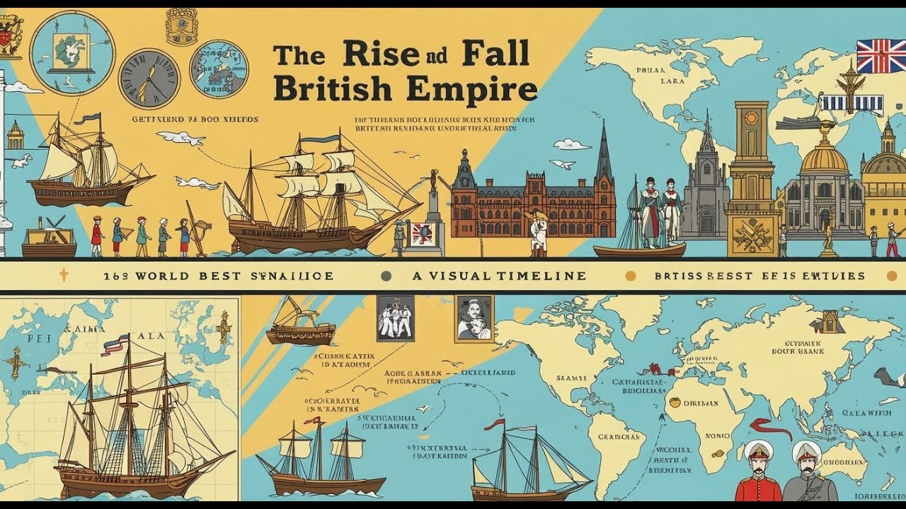 The Rise and Fall of the British Empire A Visual Timeline - YouTube