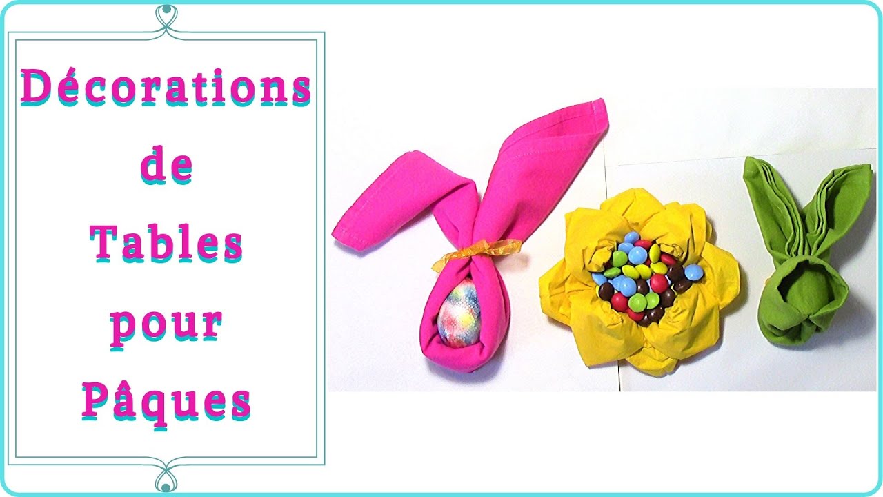 2 Serviettes en papier Pâques Lapin Fleurs Paper Napkins Easter