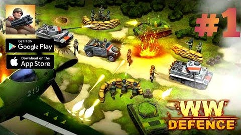 WWII Defense: RTS Army TD game || Android Defense Offline Gamplay || Level 1 || #games #androidgames
