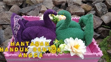 DIY: Tutorial Hantaran Dari Handuk Bentuk Angsa I Swan Towel Folding l Folding Towel Art