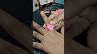 origami heart ring #diy #music #bollywoodsongs #art #origami #love#giftideas