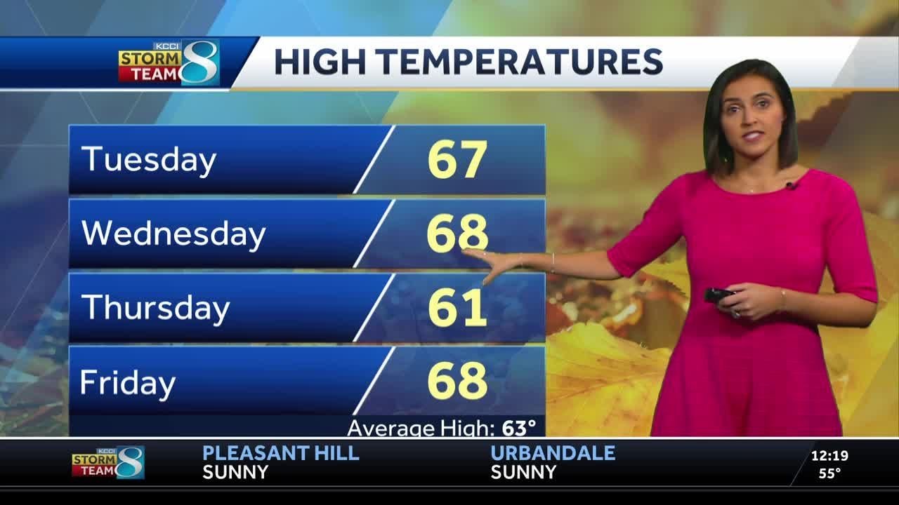Cool mornings and mild afternoons ahead of midweek rain chance - YouTube