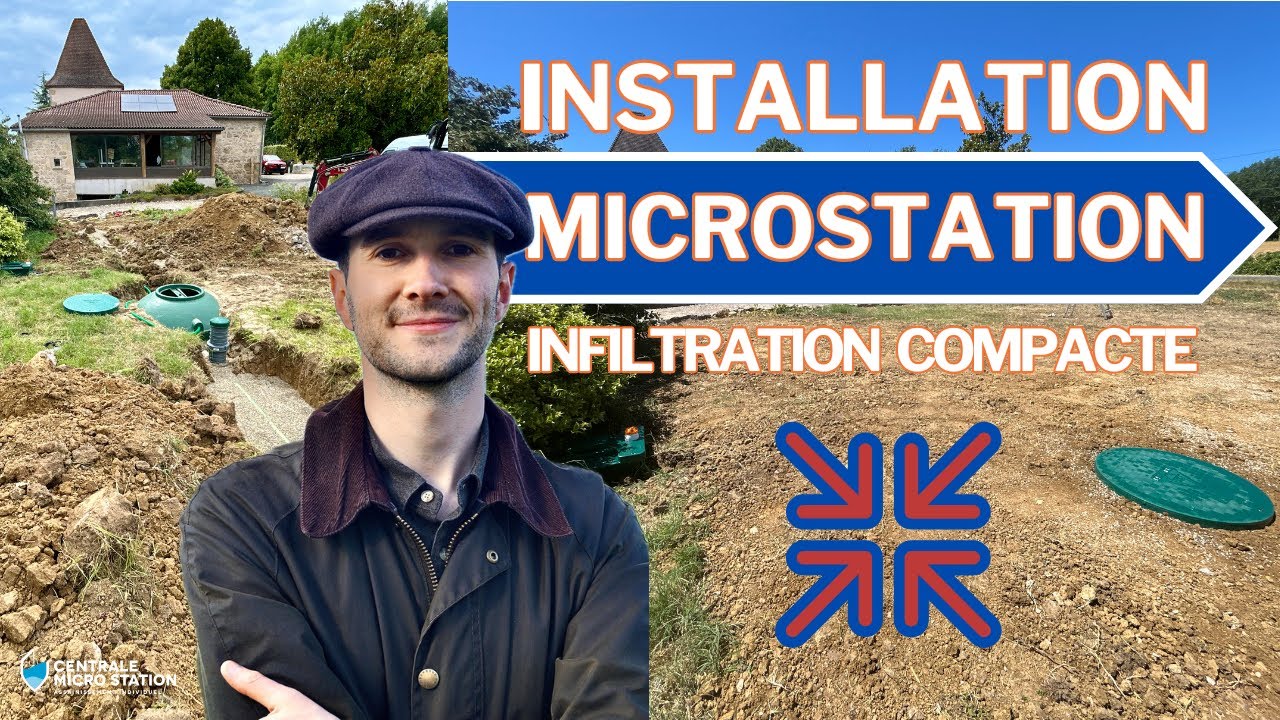 Installation et pose micro station 5 EH avec infiltration compacte