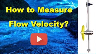How current meter measure the flow velocity