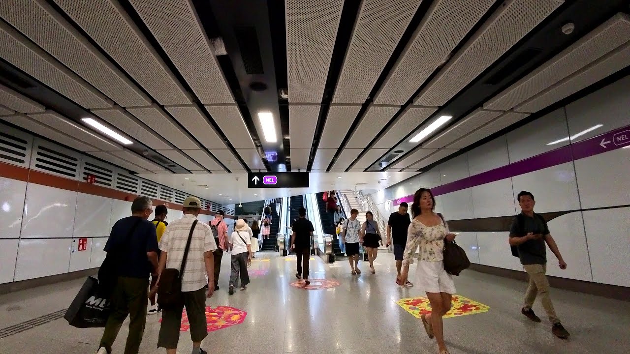 Outram Park MRT Station | Paid transfer link walk from TEL Platforms to NEL Platforms | January 2026