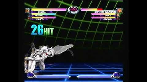 MvC2 - Storm Extended Limit Break (FSD) Combo