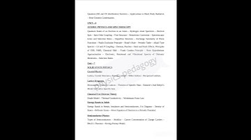 PGTRB physics new syllabus 2025