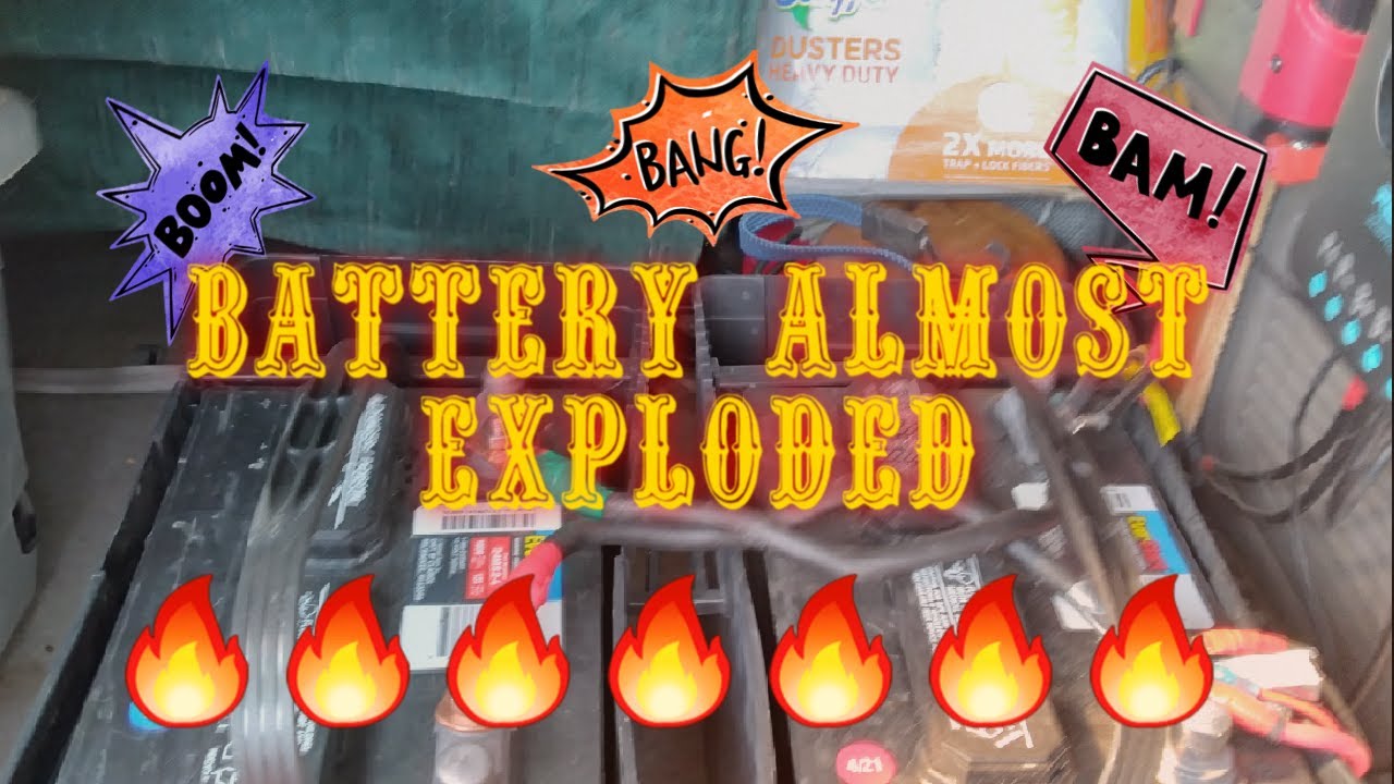 Almost Exploding Battery Battery Almost Exploded! - YouTube