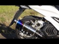 マジェスティS　BEAMS　SS400チタンSP ビームス ノーマルマフラーとの比較です。