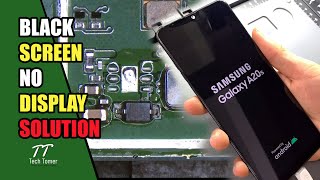 Samsung Galaxy A20s Black Screen No Display Solution Repair Tutorial | Tech Tomer