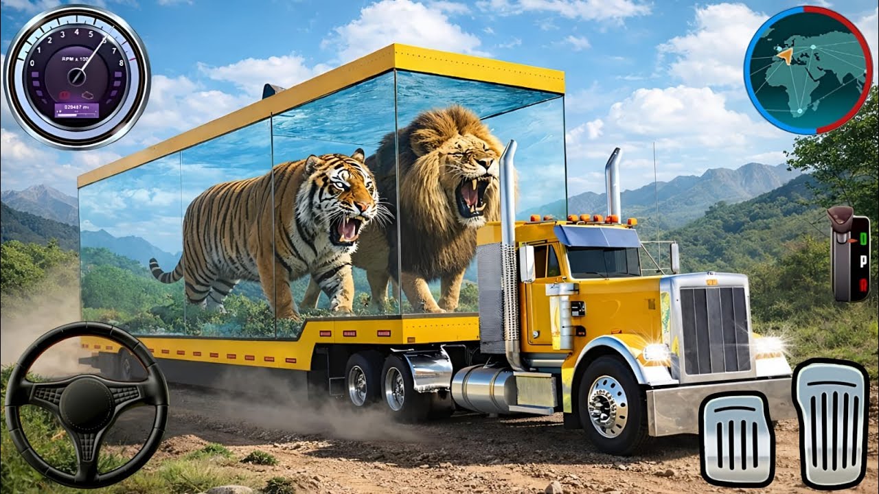 Animal Cargo Truck Driving Game 3D - Animal Transport Cargo Truck 2024 - Android Gameplay