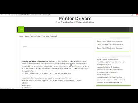 Canon PIXMA TS5140 Driver - YouTube