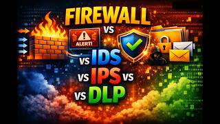 Firewall vs IDS vs IPS vs DLP Explained | Cybersecurity Basics
