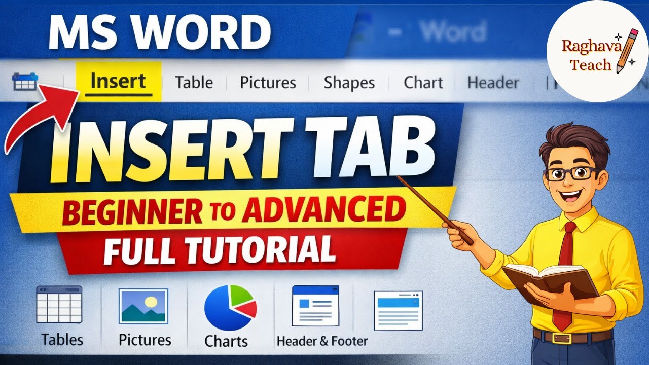 MS Word Insert Tab Complete Tutorial | Beginner to Advanced Full Guide | MS Word Part 2