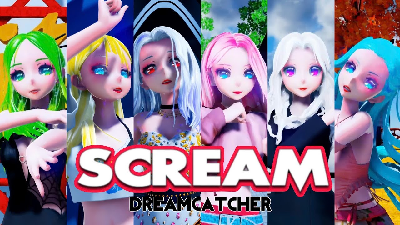 [MMD] Miku.Haku.Luka.Gumi.Rin.IA -  Dreamcatcher / Scream [ 🎇🎇 Happy New Year 2025 🎆🎆] + MODELS DL