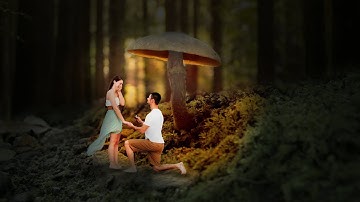 Glowing Mushroom - Photoshop Fantasy Manipulation Tutorial
