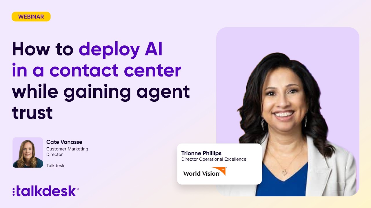 How to deploy AI in a contact center while gaining agent trust - YouTube