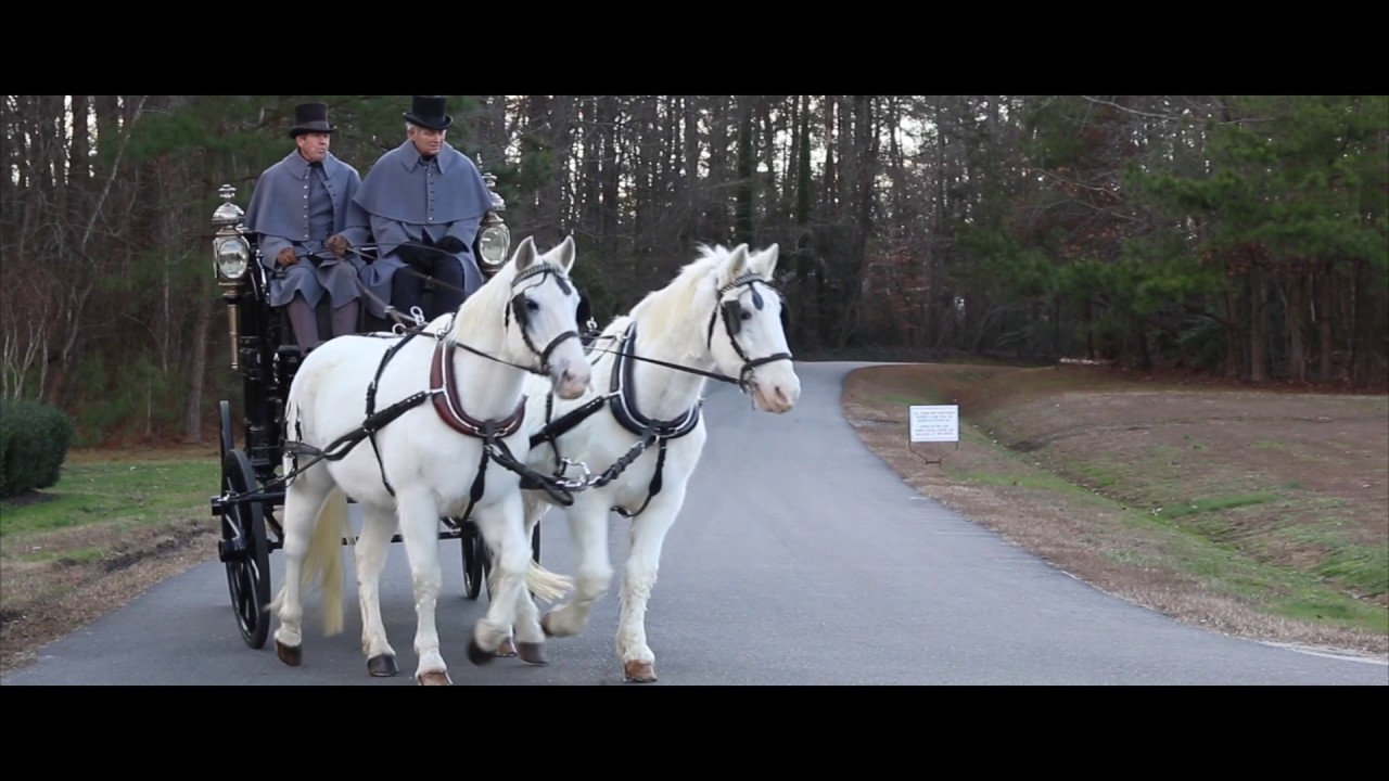 Horse Drawn Carriage Funeral - YouTube