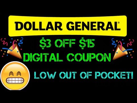 Dollar General $3 off $15 | DIGITAL COUPON!
