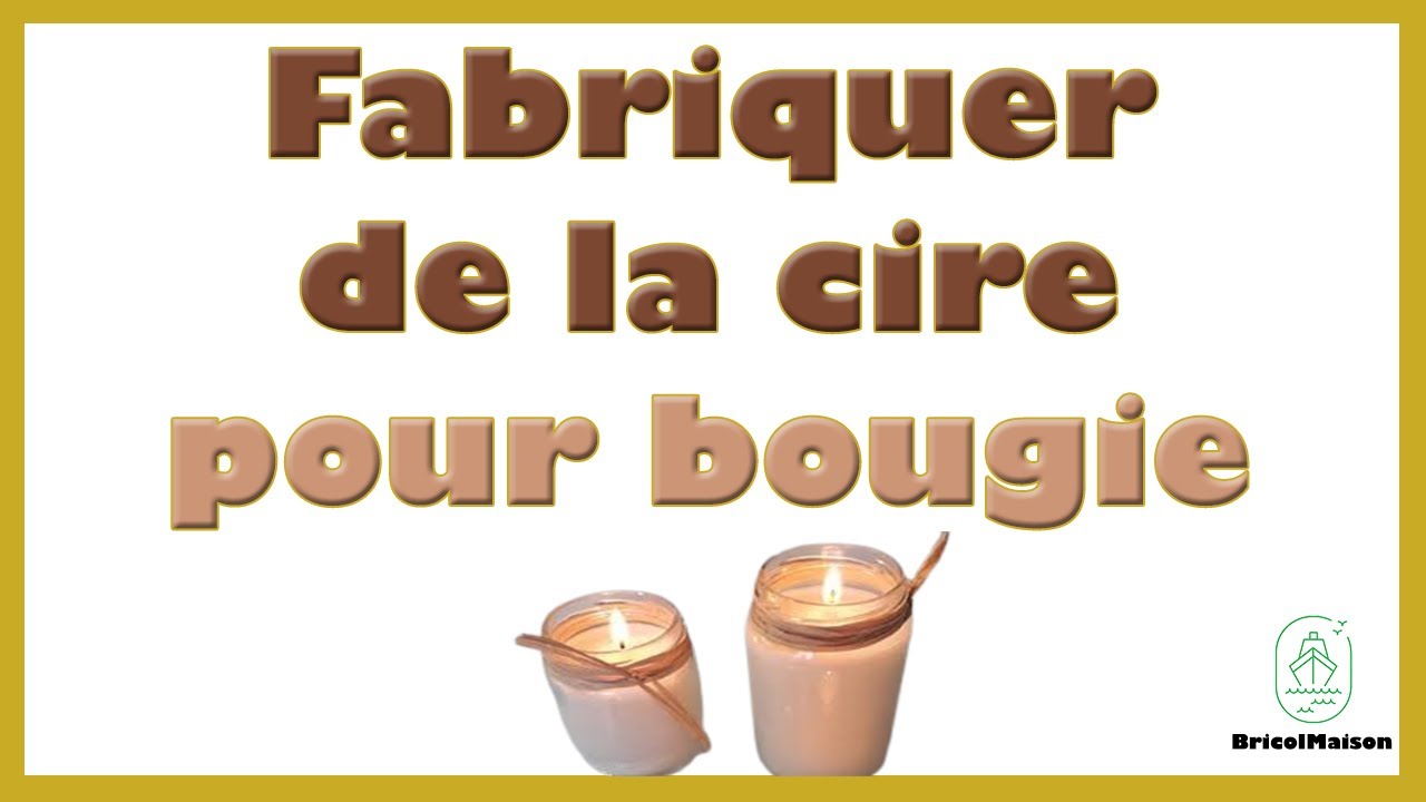Comment fabriquer de la cire pour bougie - YouTube