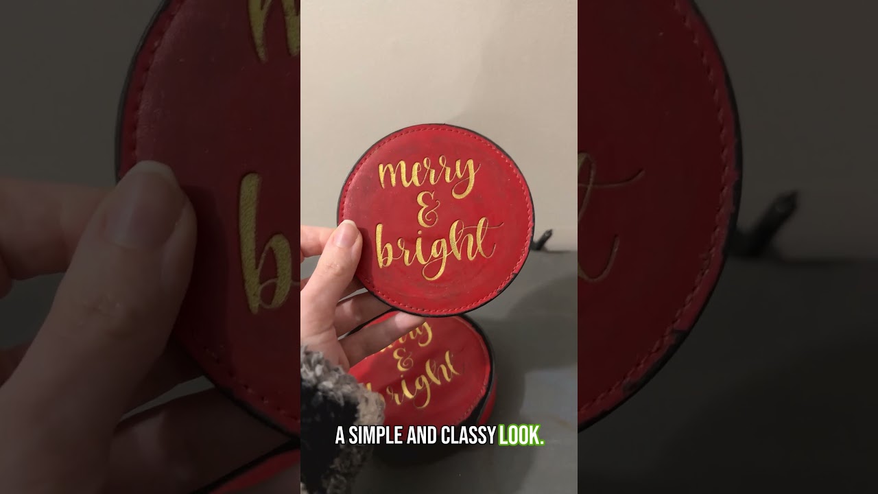 My Review of these Christmas Drink Coasters!