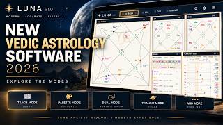 New Vedic Astrology Software 2026 | Different Ways to Use Luna🌙