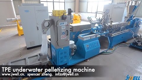 JWELL 35mm parallel twin screw extruder TPE with underwater cutting system