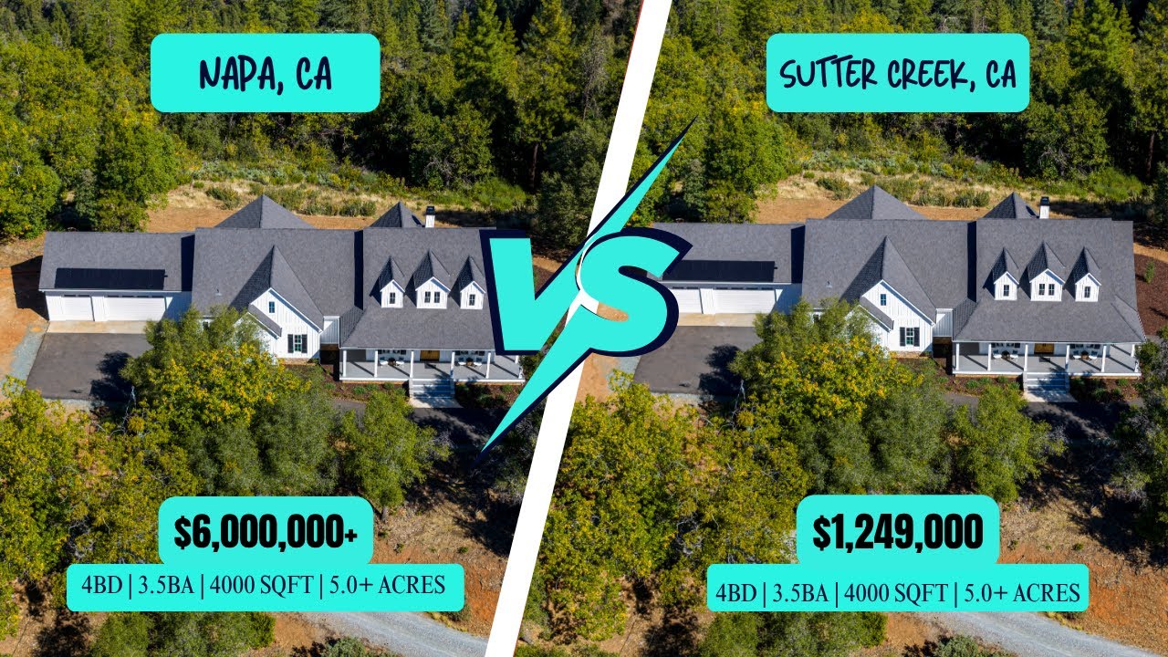 Tour This $1.25M Modern Farmhouse | Napa Valley Luxury Living in Sutter Creek, CA (Cinematic 4K)