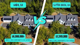 Tour This $1.25M Modern Farmhouse | Napa Valley Luxury Living in Sutter Creek, CA (Cinematic 4K)