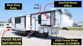 New 2 Bedroom Fifth Wheel Design! 2026 Sandpiper 3710HBFB