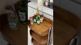 3-Tier wooden Trolley kitchen storage 🔥